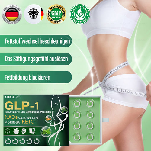 ✅ Hergestellt und versendet aus Deutschland | GFOUK® 𝐆𝐋𝐏-𝟏 Schlankheits- & Gesundheit Nasenring|⚡ Schnelles Fettverbrennen & Stoffwechselbalance