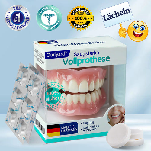 ✅ Hergestellt & Versand aus Deutschland | Ourlyard® Vollprothese mit Saugpassform🧡