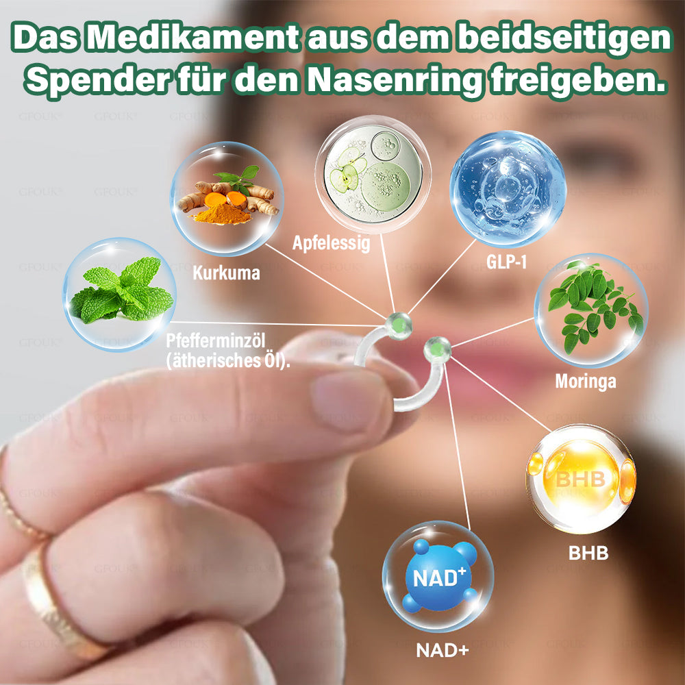 ✅ Hergestellt und versendet aus Deutschland | GFOUK® 𝐆𝐋𝐏-𝟏 Schlankheits- & Gesundheit Nasenring|⚡ Schnelles Fettverbrennen & Stoffwechselbalance