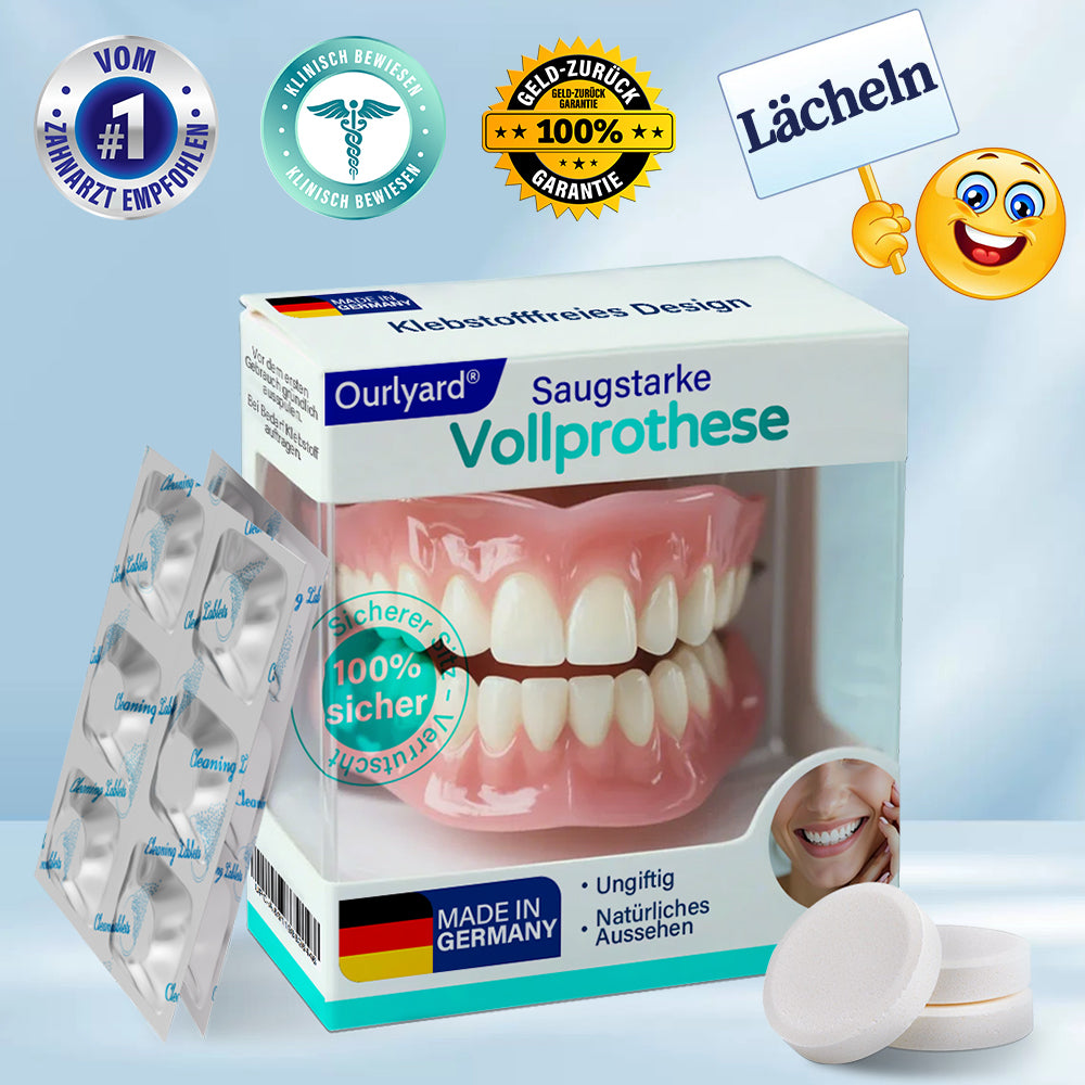 ✅ Hergestellt & Versand aus Deutschland | Ourlyard® Vollprothese mit Saugpassform🧡